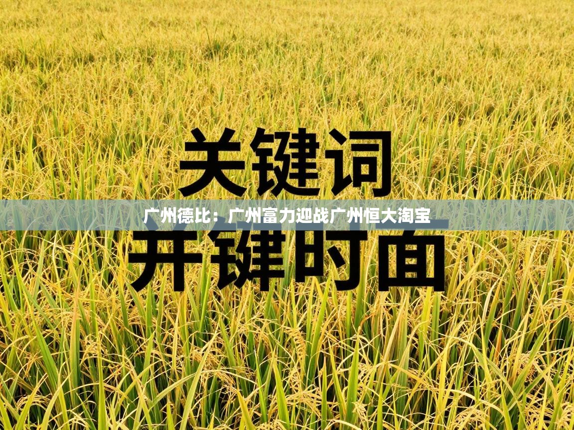 开云kaiyun体育app入口登录官网-广州德比：广州富力迎战广州恒大淘宝  第4张